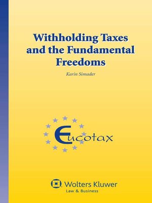 cover image of Withholding Taxes and the Fundamental Freedoms